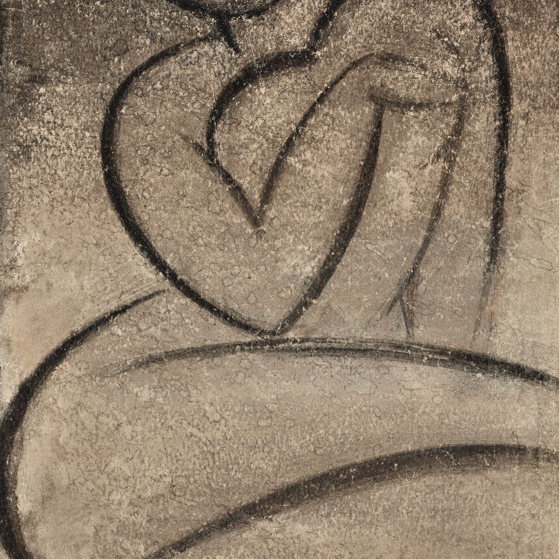 Jamini Roy — Без названия (Сидящая дама)
