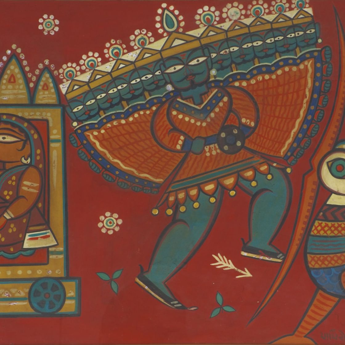 Jamini Roy — Похищение Ситы