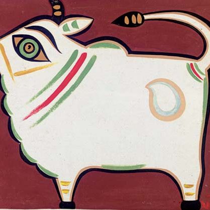 Jamini Roy — Без названия (Бык)