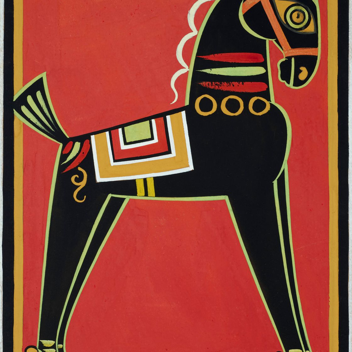 Jamini Roy — Без названия (Лошадь)