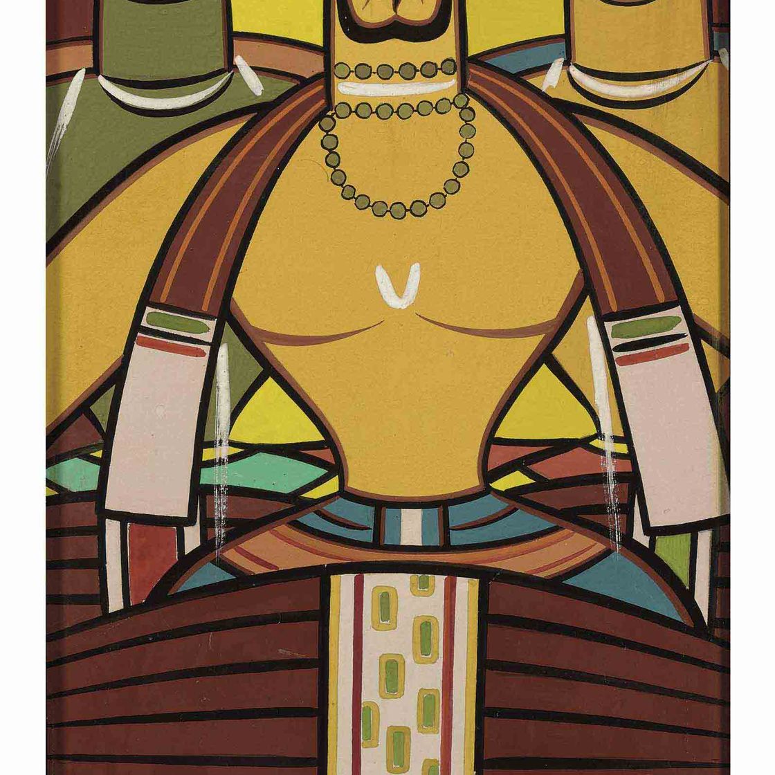 Jamini Roy — Без названия (Барабанщики)