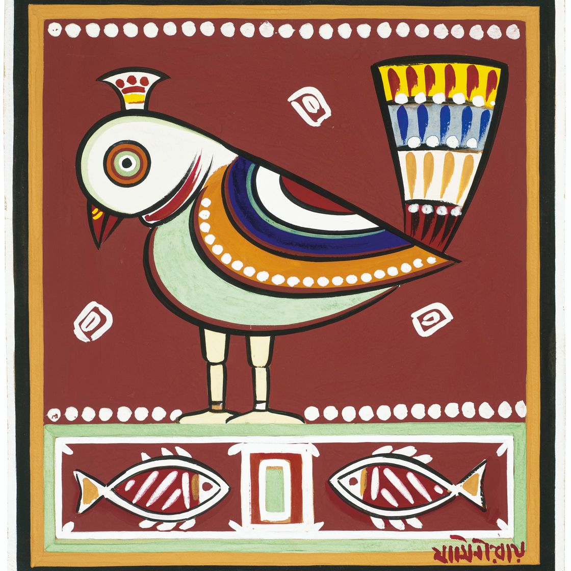 Jamini Roy — Без названия (Птица)