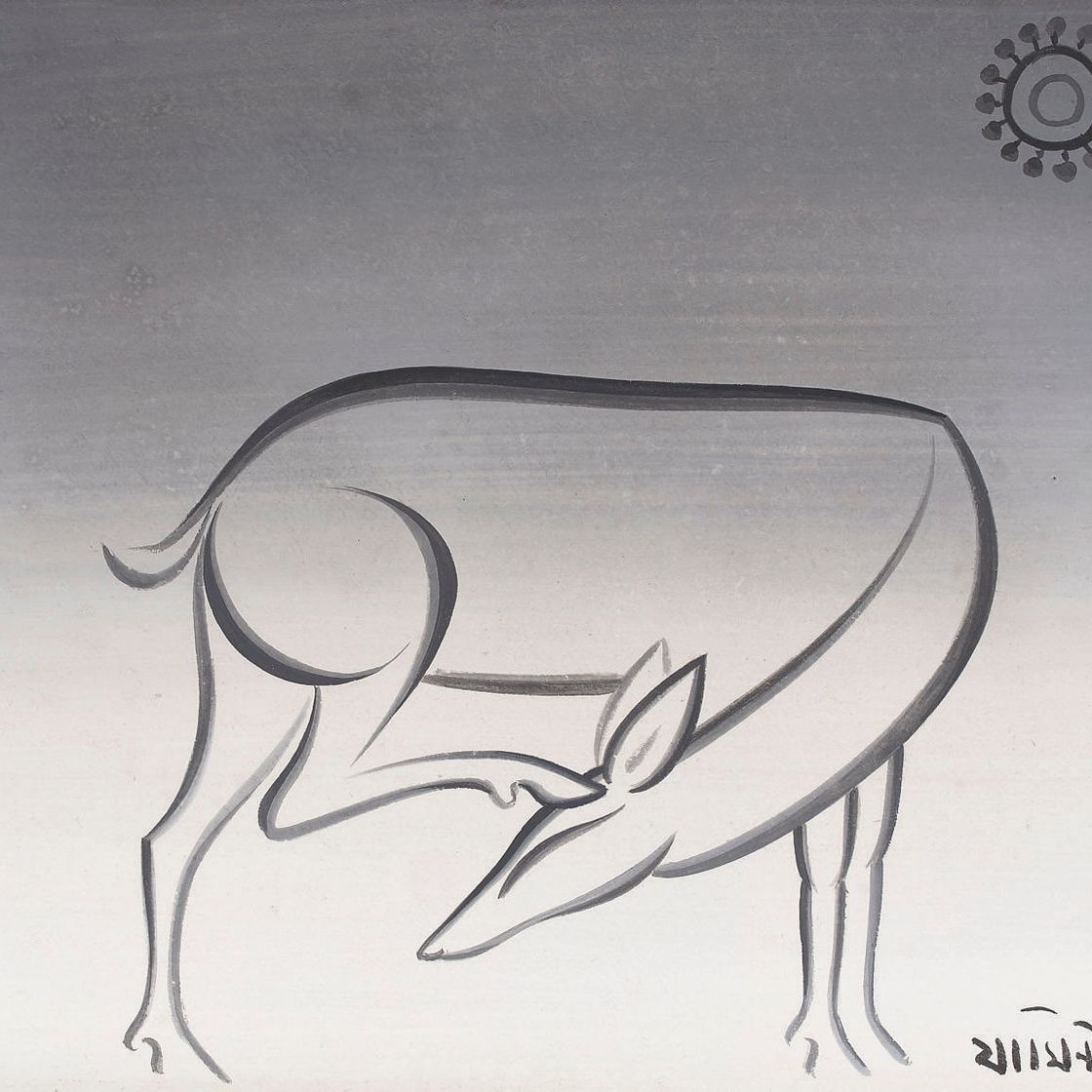 Jamini Roy — Без названия (Олень)