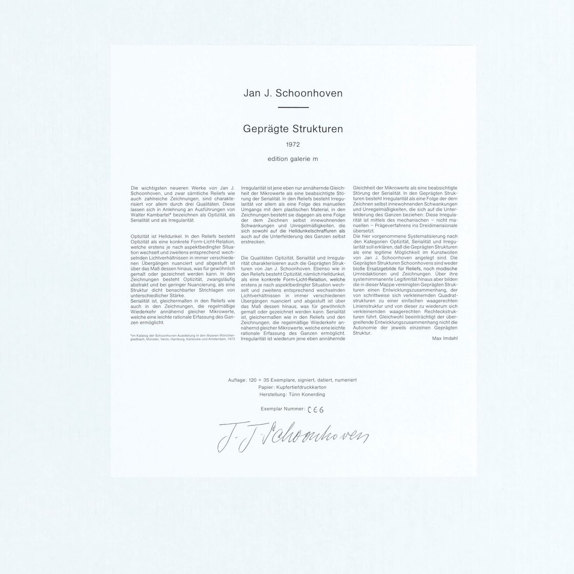 Jan Schoonhoven — Продуманная структура, изображение 2
