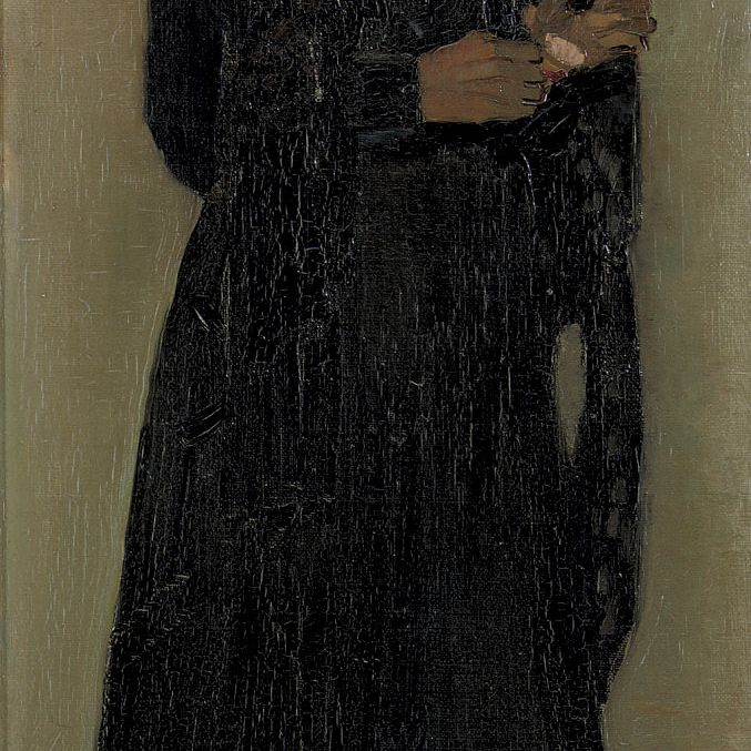 Jan Sluijters — Элегантная дама в черном