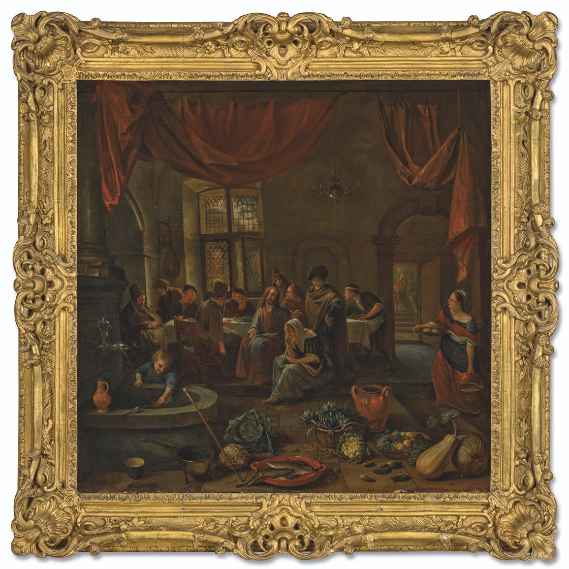 Jan Steen — Христос в доме Марии и Марфы, изображение 2