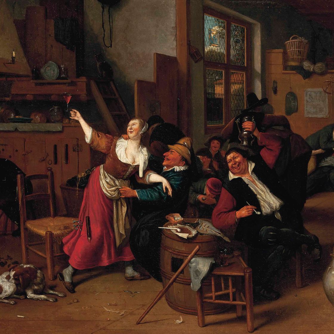 Jan Steen — Интерьер таверны
