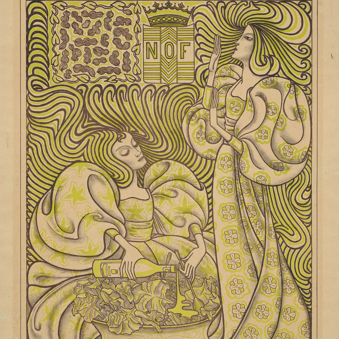 Jan Toorop — Delftsche slaolie (Делфтское масло для салата) (афиша), изображение 1
