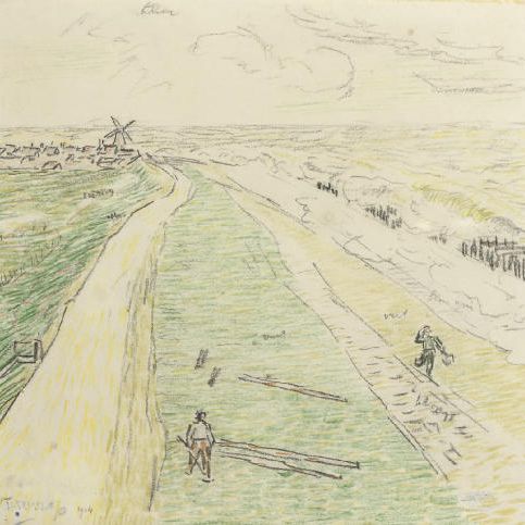 Jan Toorop — Вид на Домбург