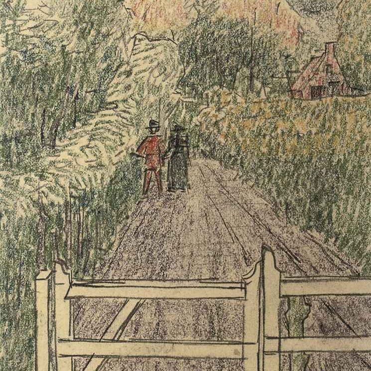 Jan Toorop — Прогуляйтесь по сельской тропинке