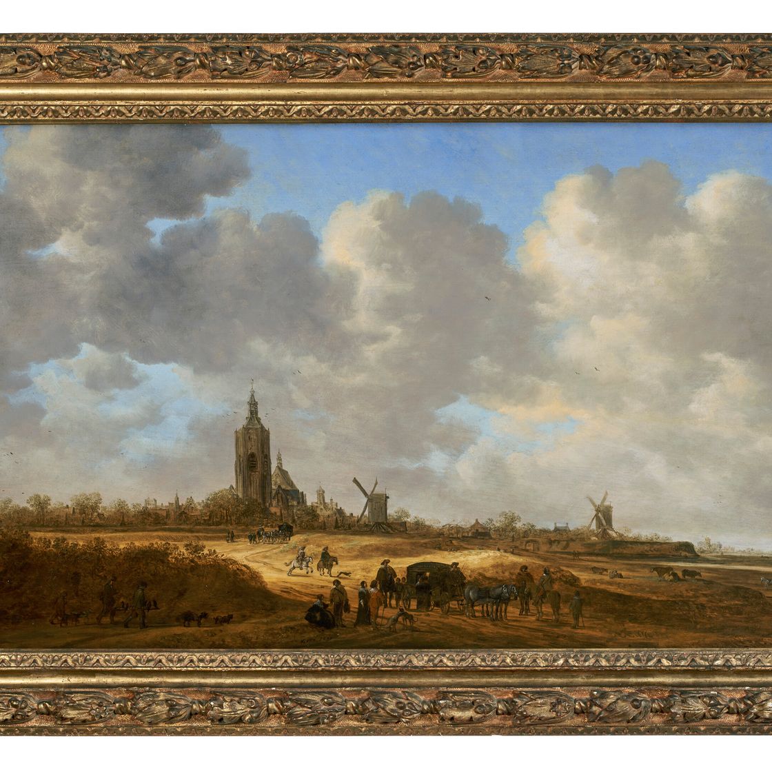 Jan van Goyen — Обширный вид на Гаагу с виднеющимся вдалеке Гроте Керком, изображение 2