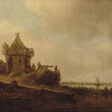 Jan van Goyen — Сторожевая башня в устье эстуария