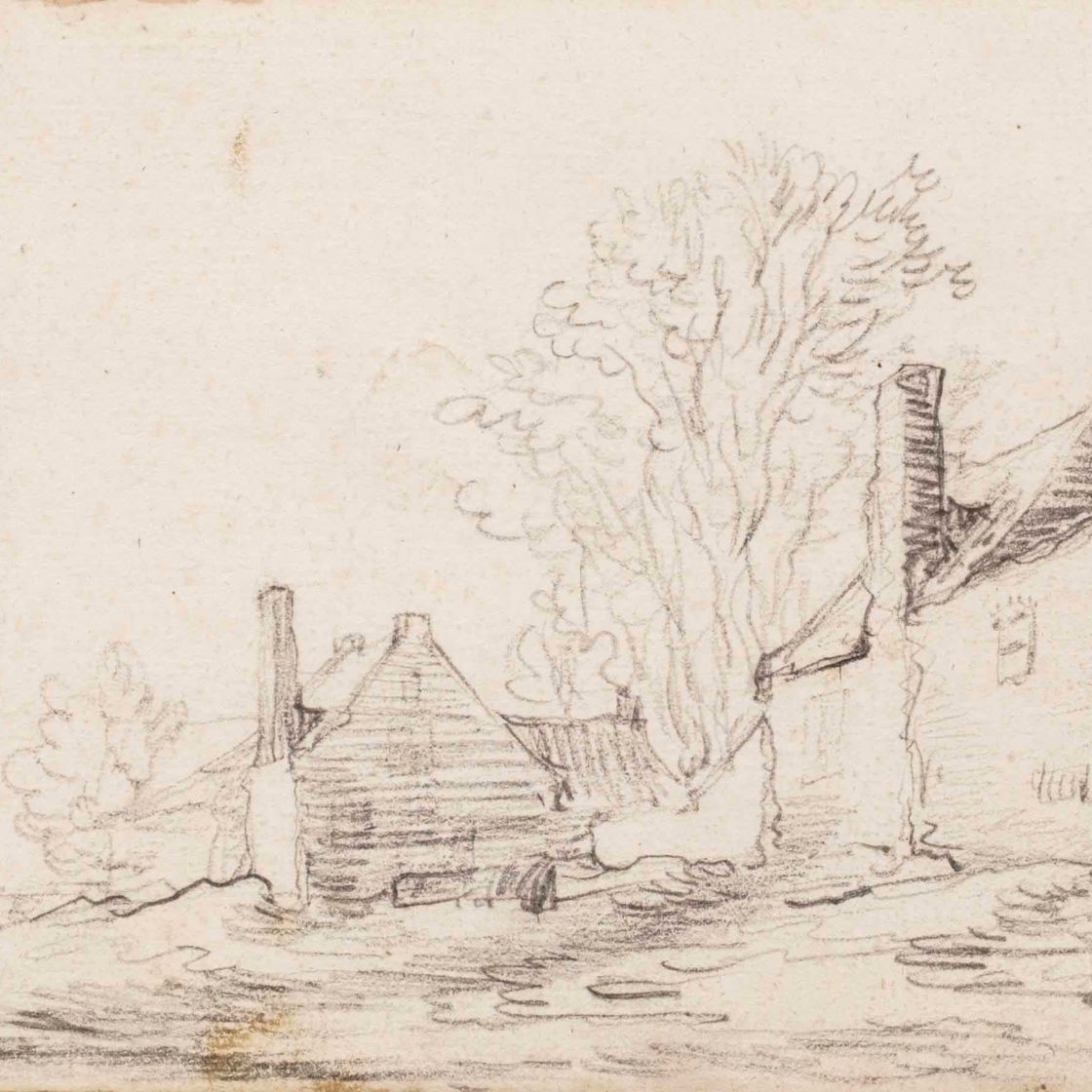 Jan van Goyen — Деревенская улица с фигурами