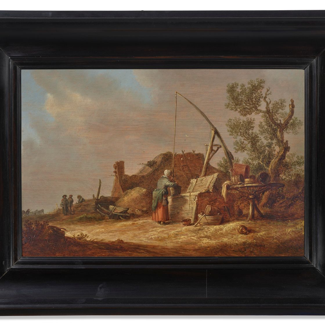 Jan van Goyen — Пейзаж с женщиной у колодца, изображение 2