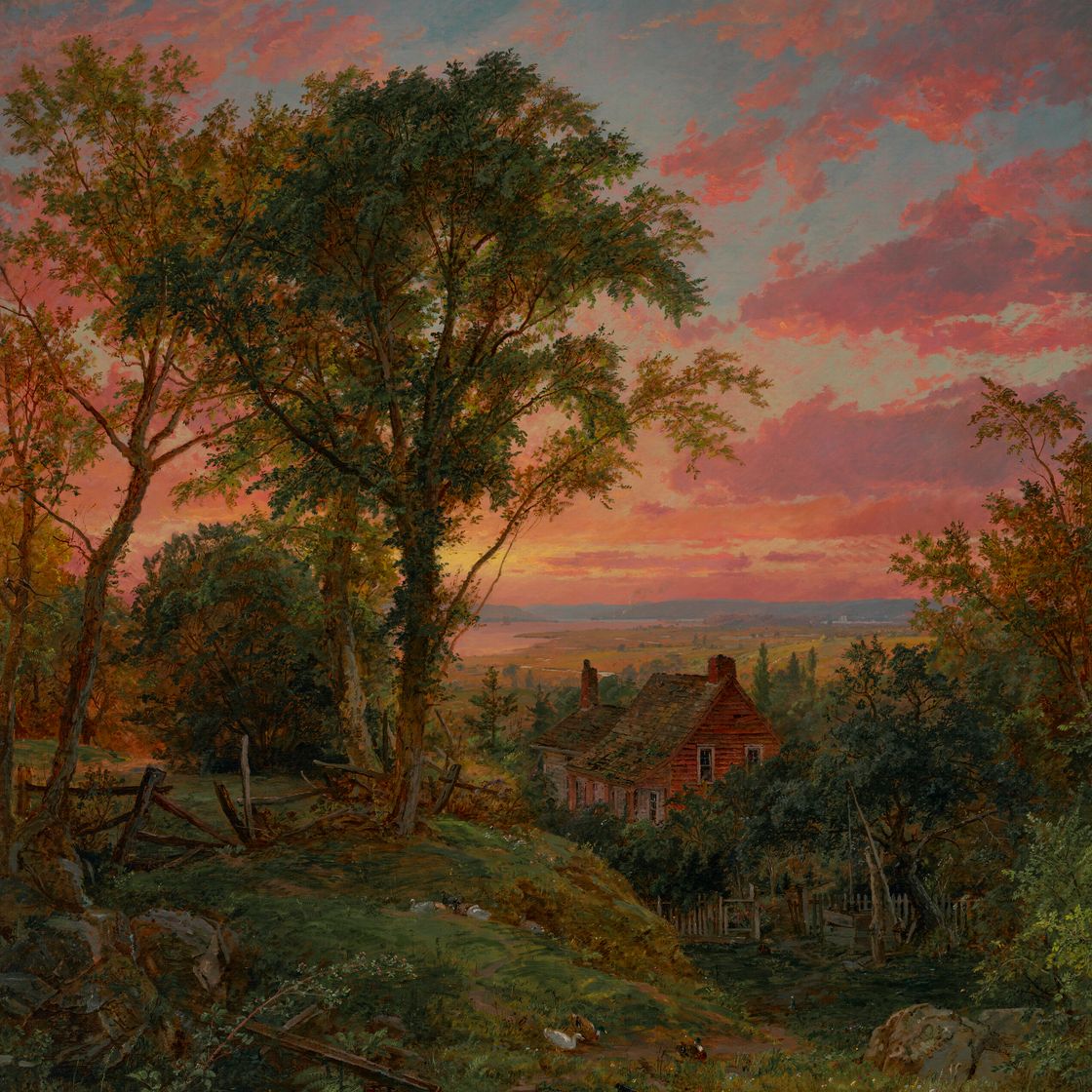 Jasper Francis Cropsey — Старый дом, Уорик, Нью-Йорк, изображение 1