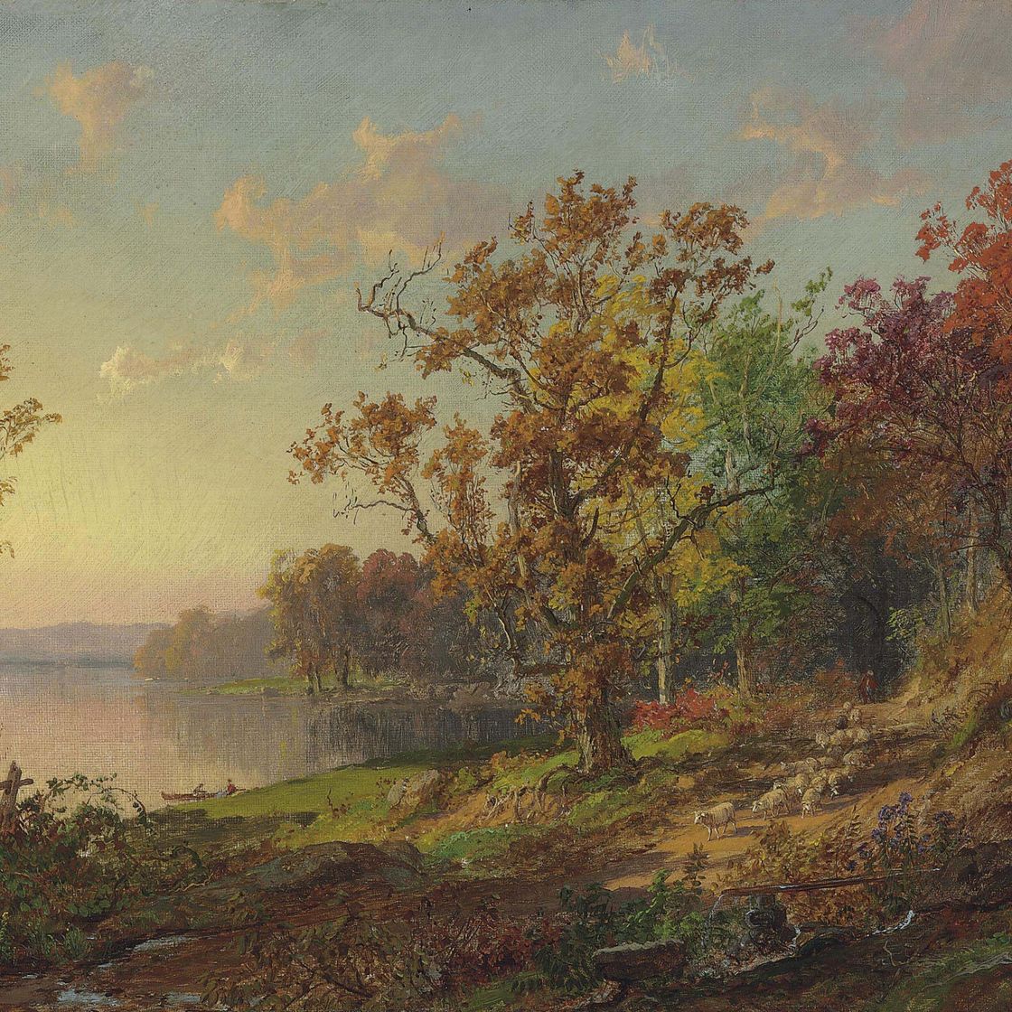 Jasper Francis Cropsey — Загоняя стадо домой