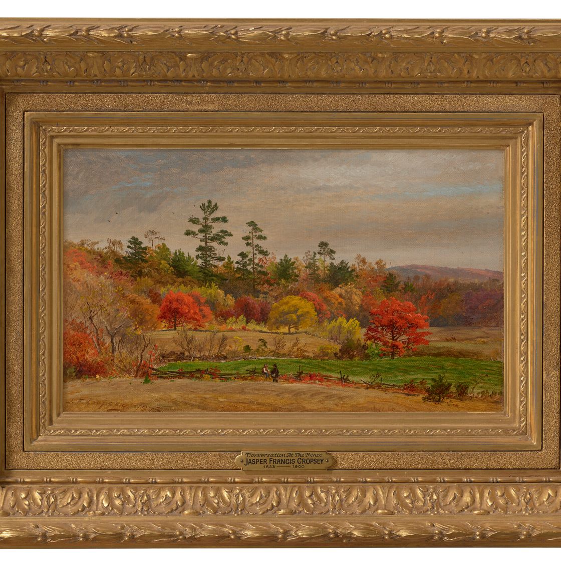 Jasper Francis Cropsey — Разговор у забора, изображение 2
