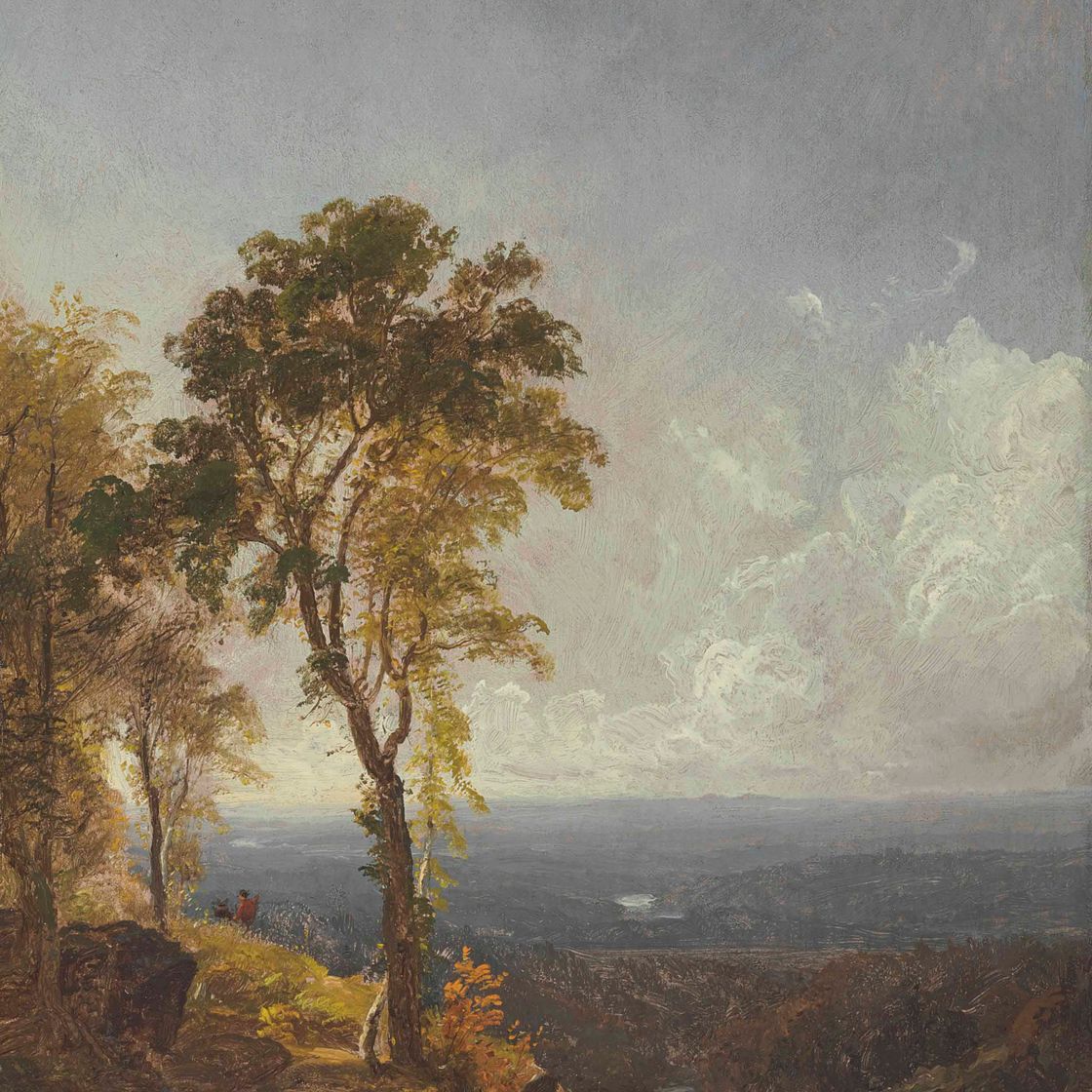 Jasper Francis Cropsey — Ландшафтный вид рядом с домом на горе Катскилл