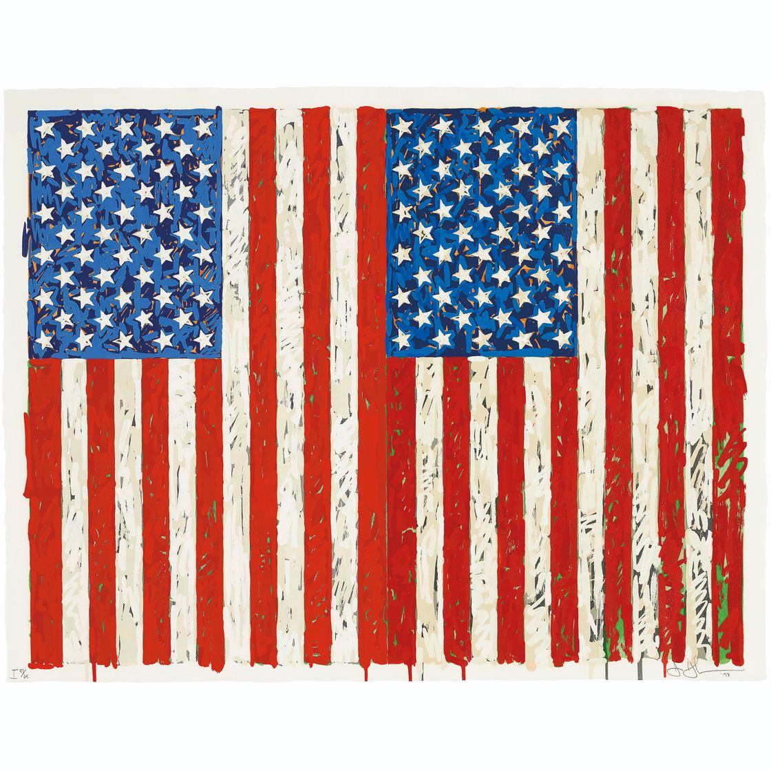 Jasper Johns — Флаги, которые я, изображение 1