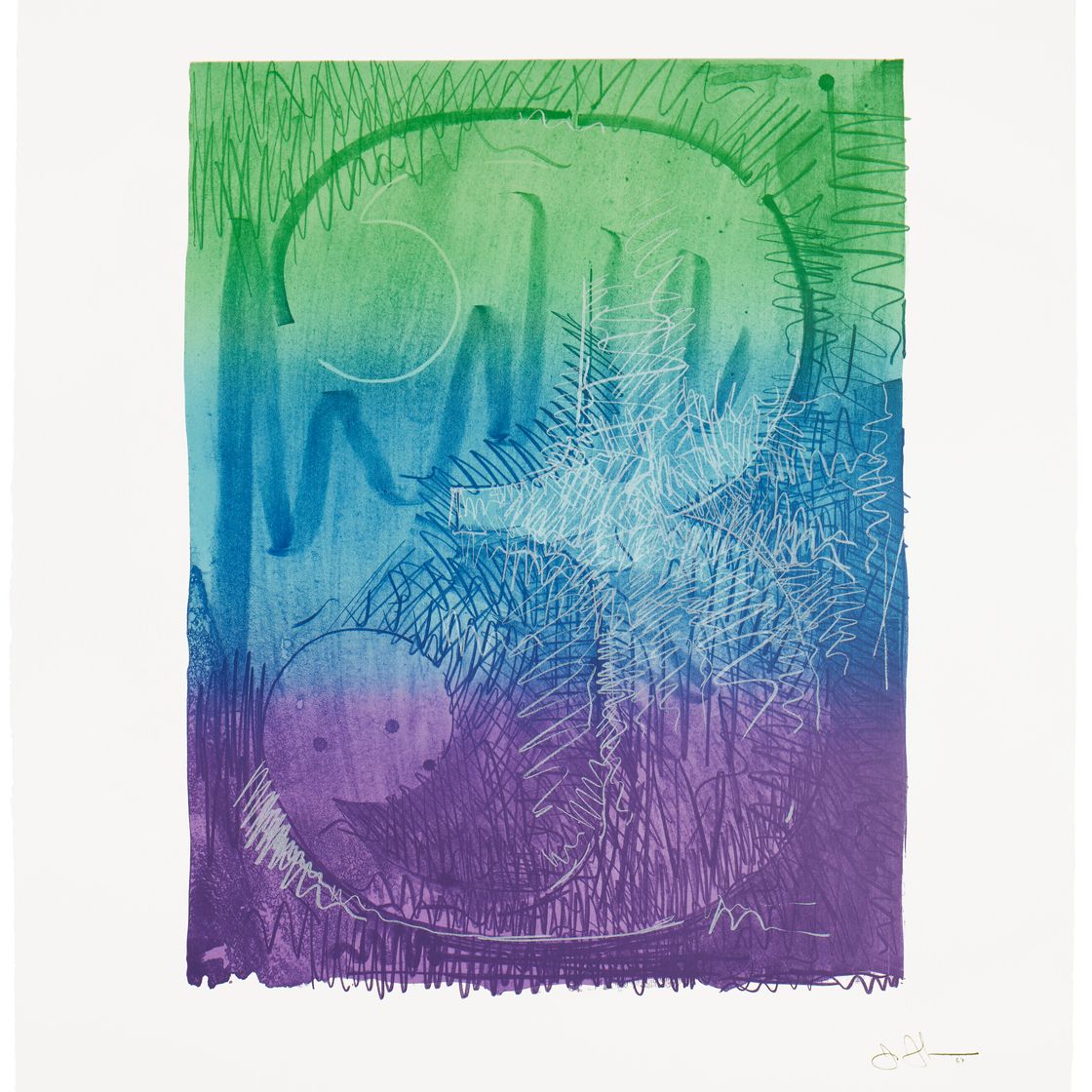 Jasper Johns — Серия цветных цифр, изображение 5