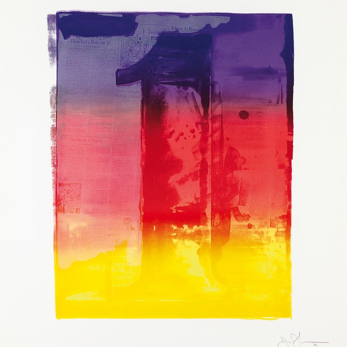 Jasper Johns — Серия цветных цифр (ULAE 59-68), изображение 3