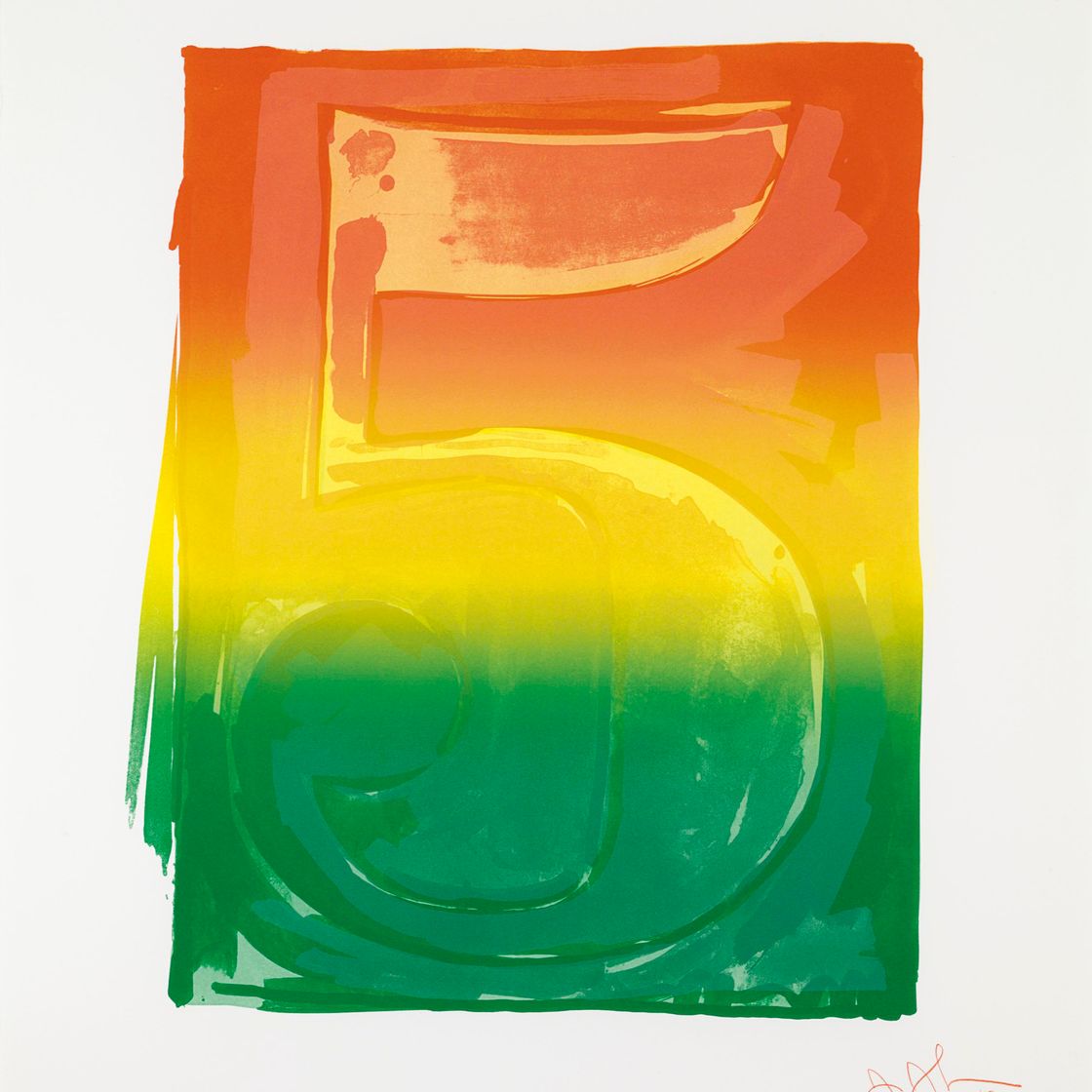Jasper Johns — Серия цветных цифр (ULAE 59-68), изображение 7