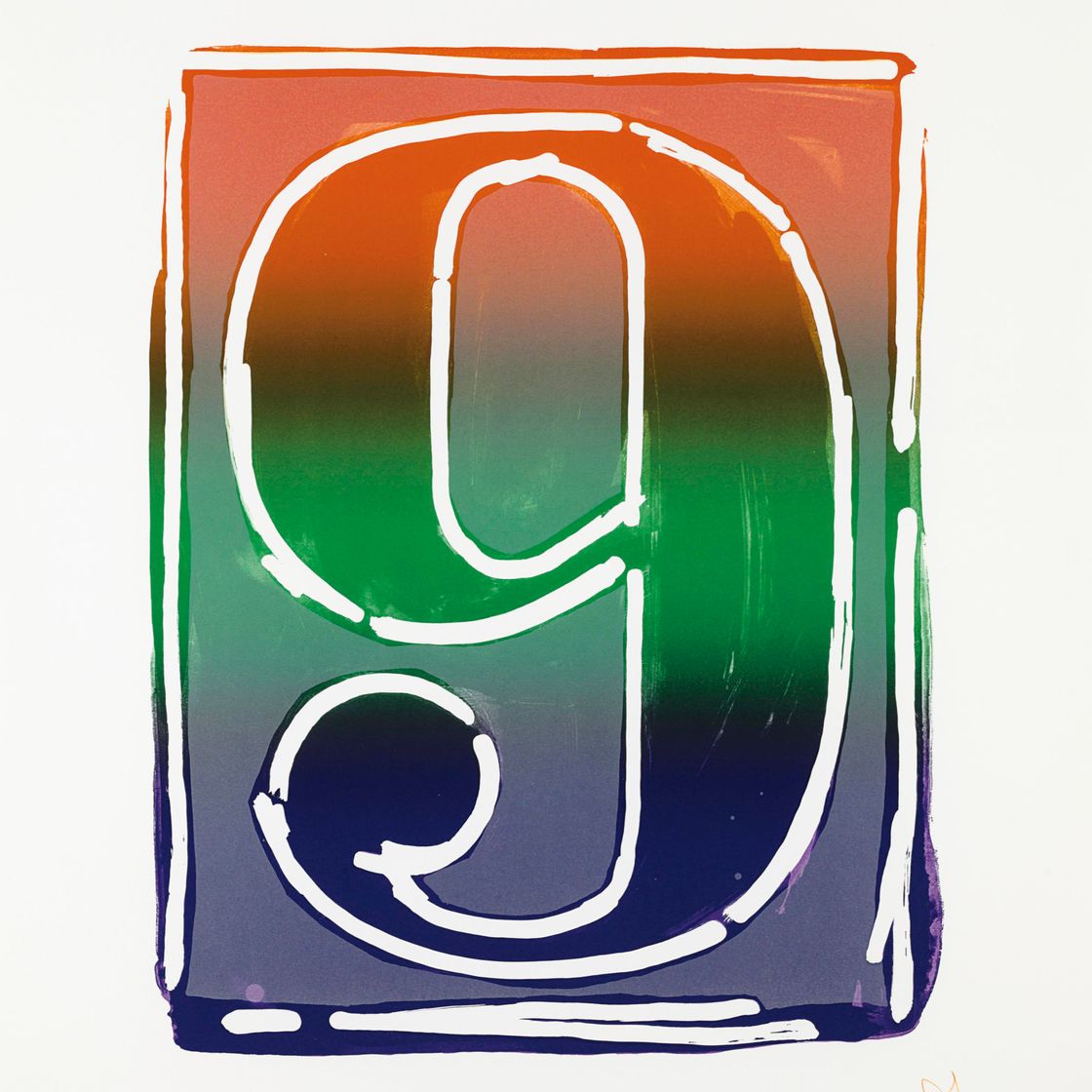 Jasper Johns — Серия цветных цифр (ULAE 59-68), изображение 10
