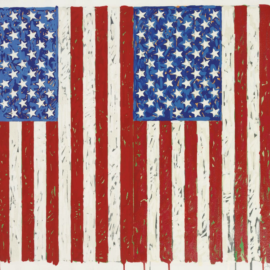 Jasper Johns — Флаги I (ULAE 128)