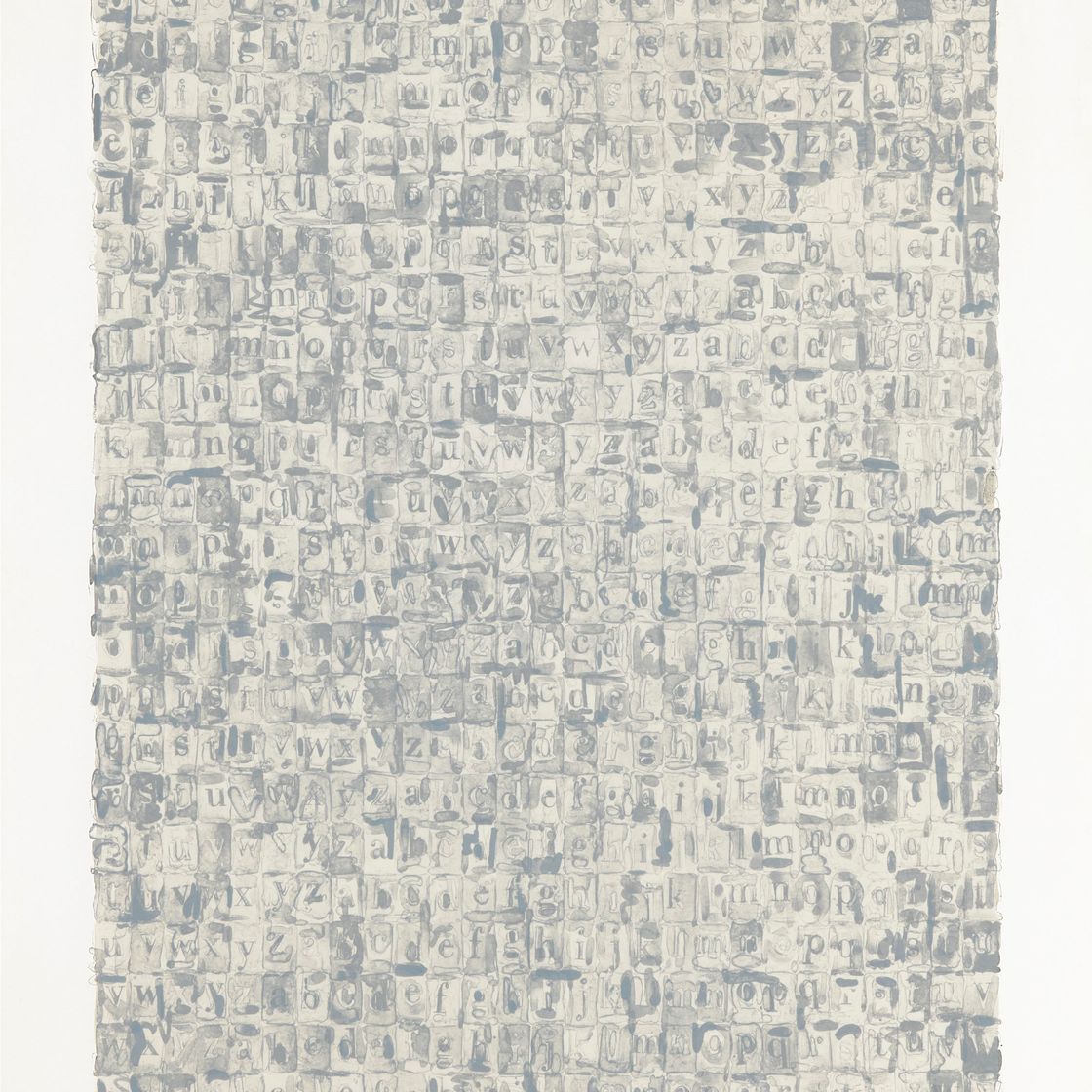 Jasper Johns — Серые алфавиты