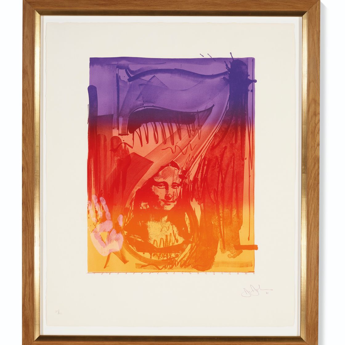 Jasper Johns — Рисунок 7, из серии цветных цифр, изображение 2