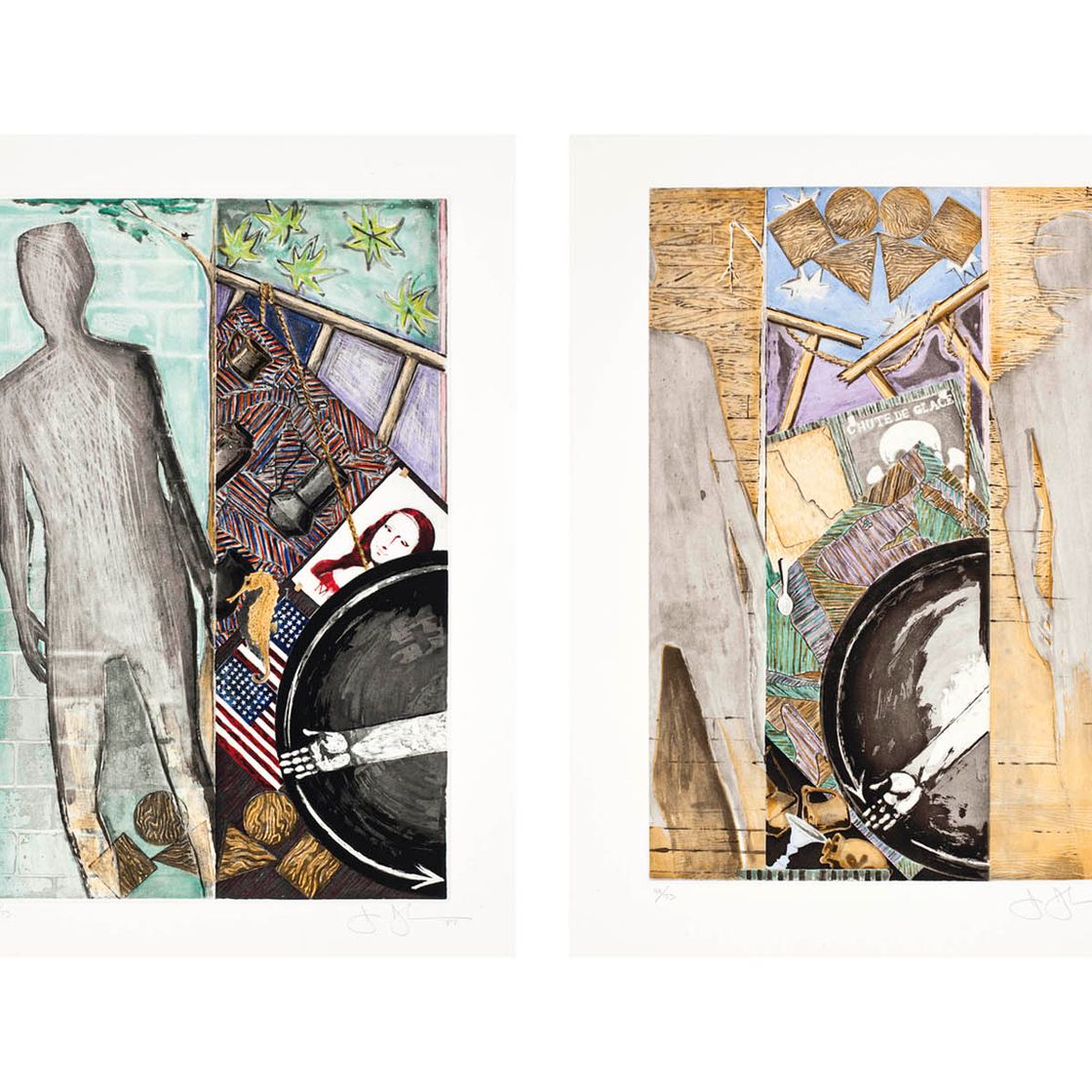Jasper Johns — Времена года (Весна, лето, осень, Зима) (ULAE 238-41)