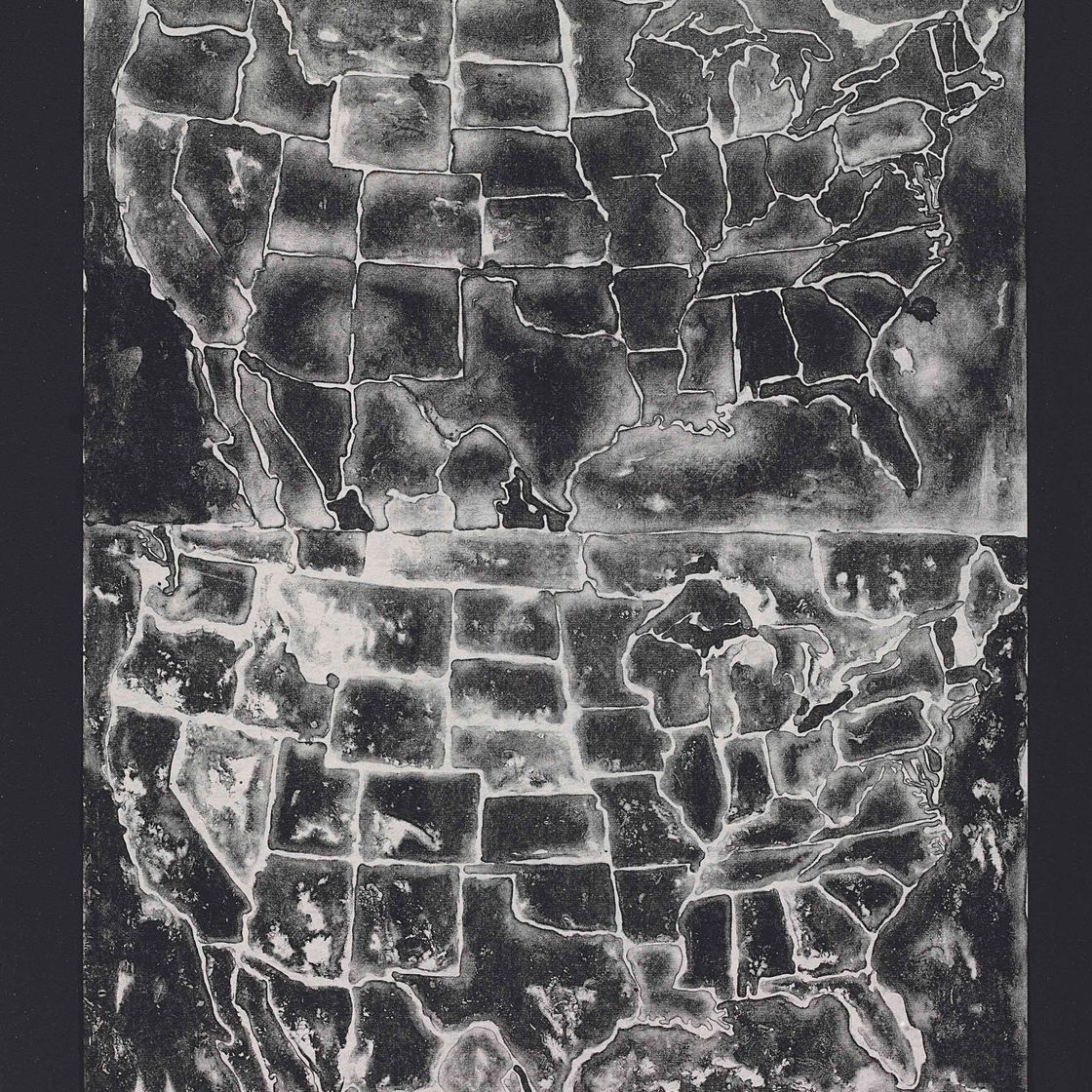 Jasper Johns — Две карты II
