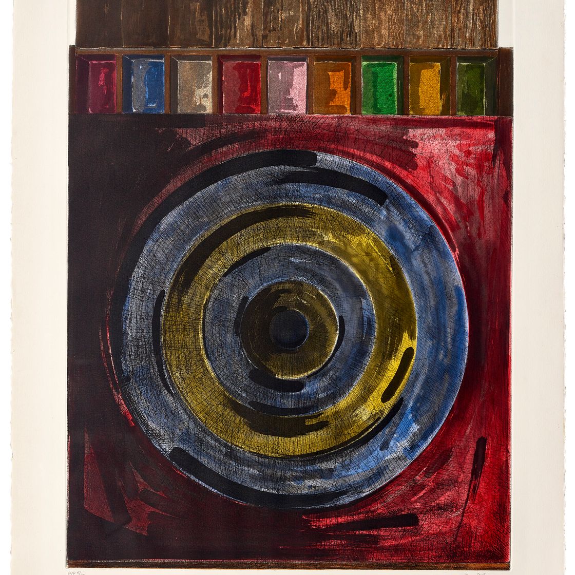 Jasper Johns — Мишень с гипсовыми слепками