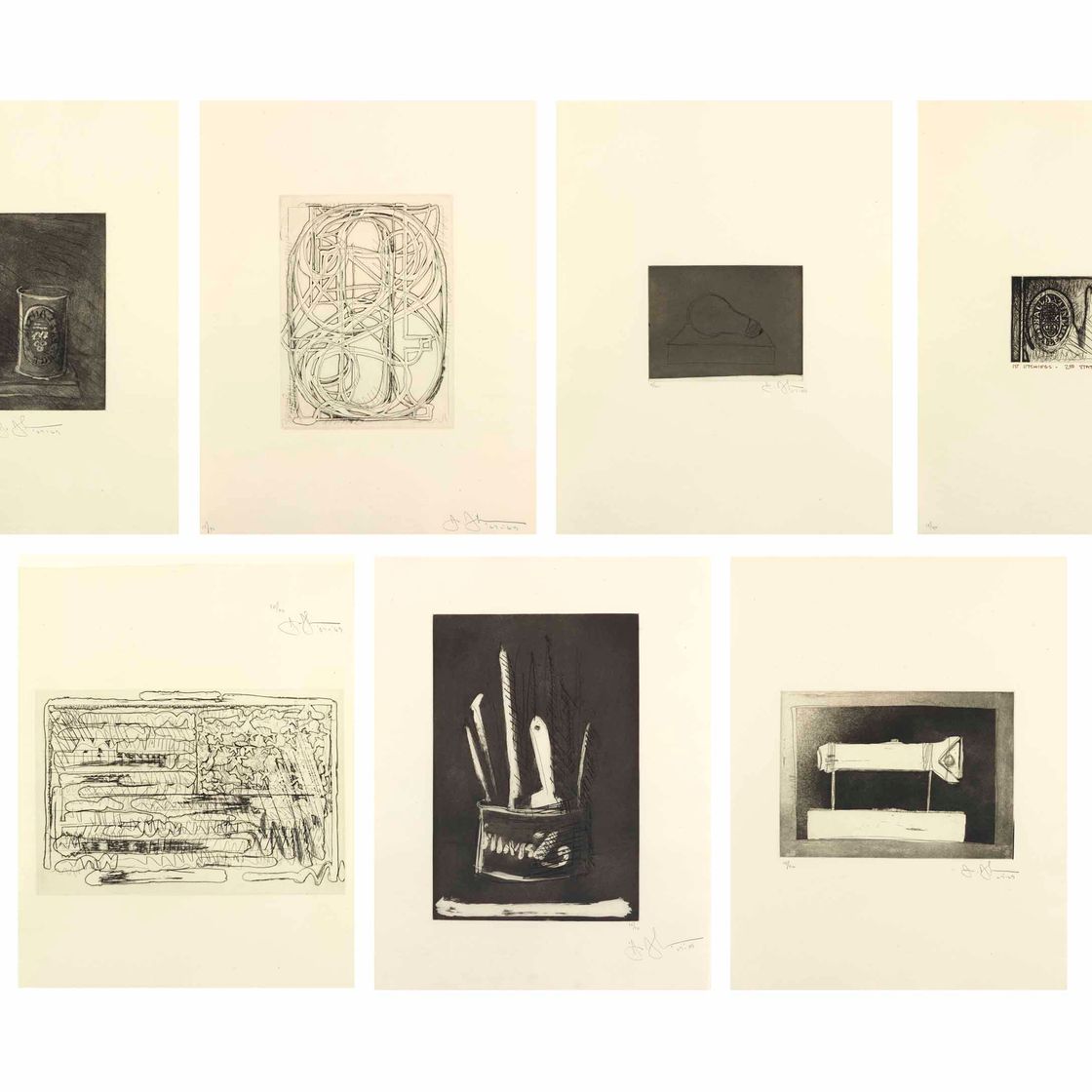 Jasper Johns — 1-я гравюра, 2-е состояние