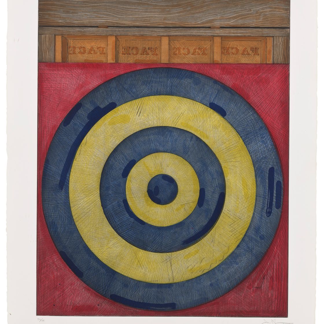Jasper Johns — Мишень с четырьмя гранями, изображение 1