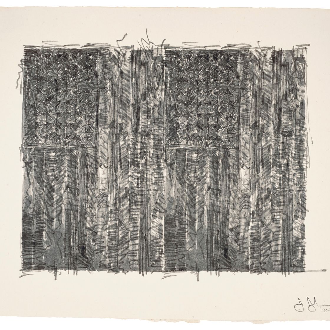 Jasper Johns — Два флага