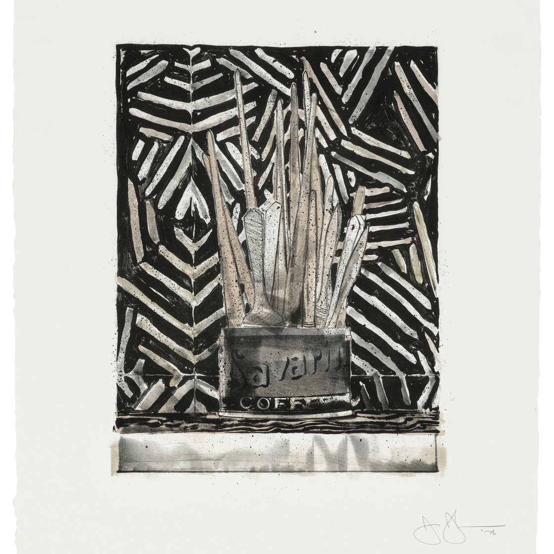 Jasper Johns — Саварин 5 (Труп и зеркало), изображение 1
