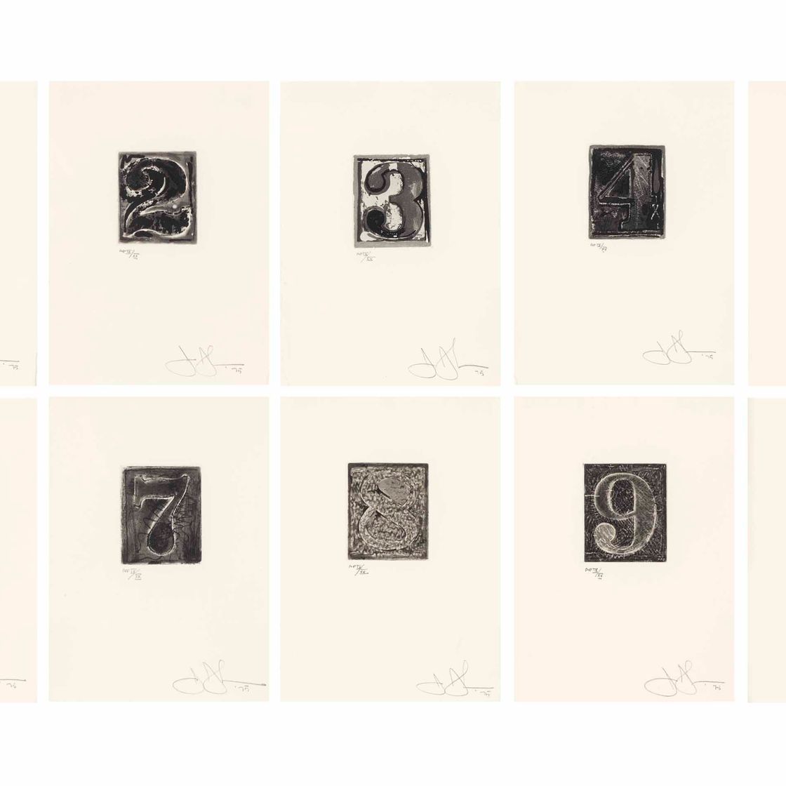 Jasper Johns — 0-9