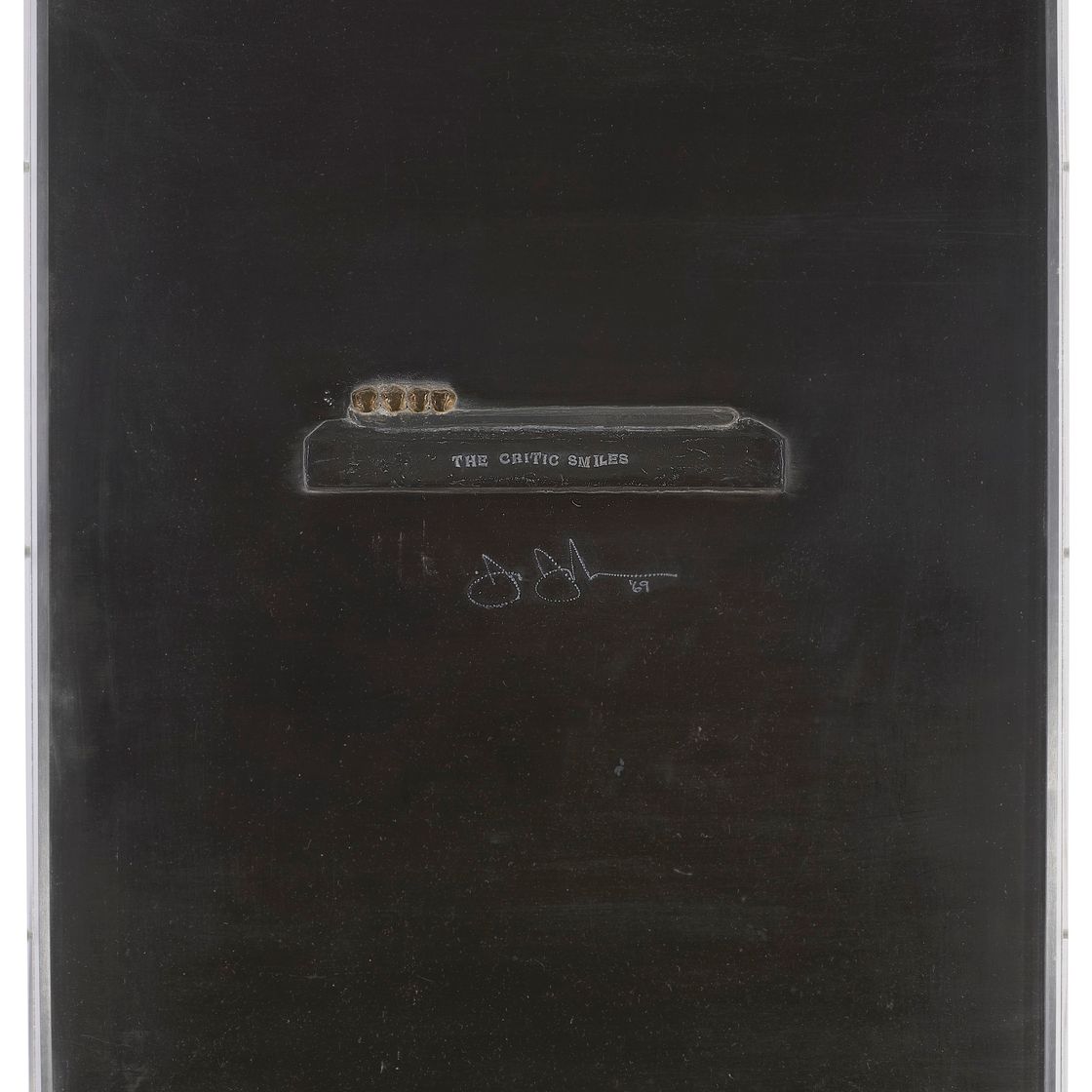 Jasper Johns — Критик улыбается со свинцовых рельефов