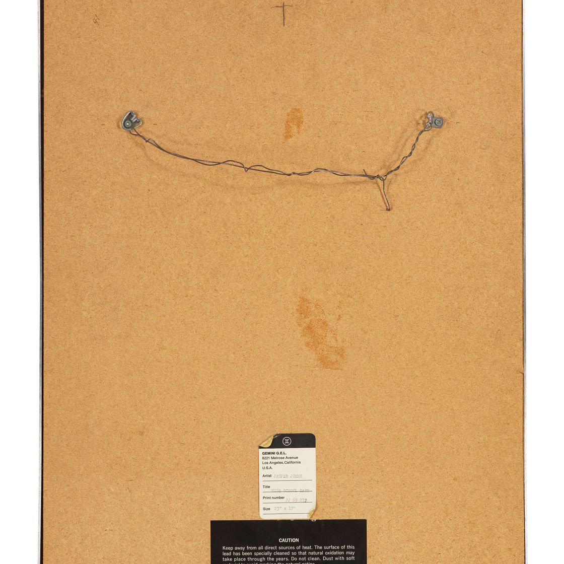 Jasper Johns — Школьные годы, судя по свинцовым рельефам, изображение 2