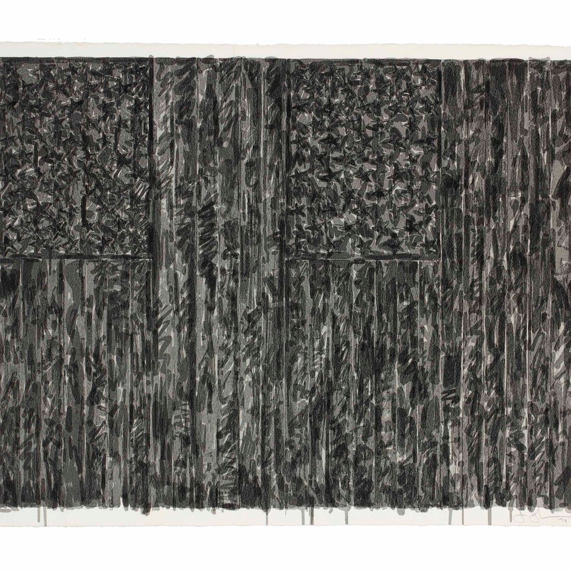 Jasper Johns — Флаги II (ULAE 129)