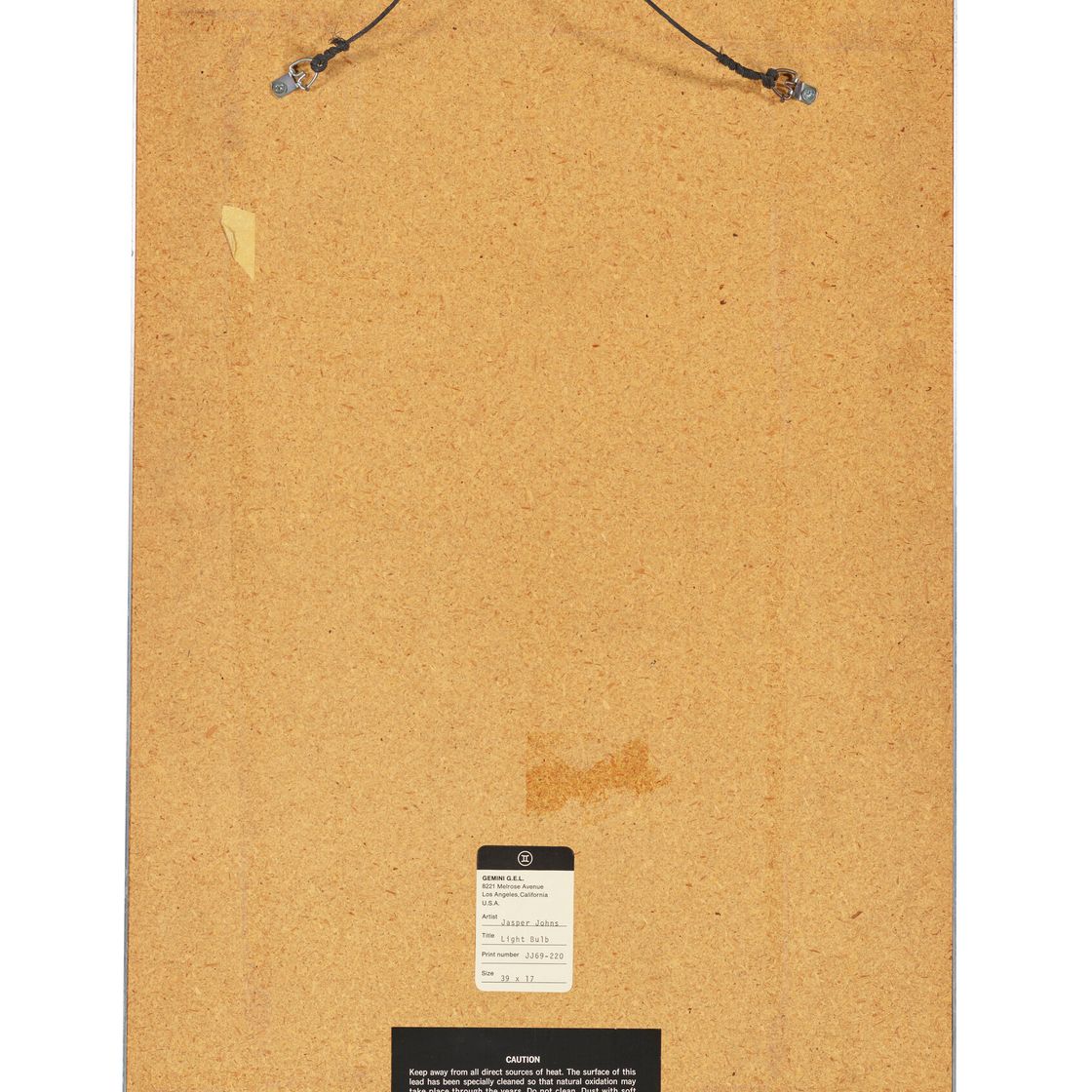 Jasper Johns — Электрическая лампочка, выполненная из свинцовых рельефов, изображение 2