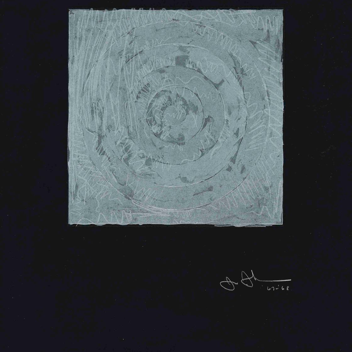 Jasper Johns — Белая мишень (ULAE 54)