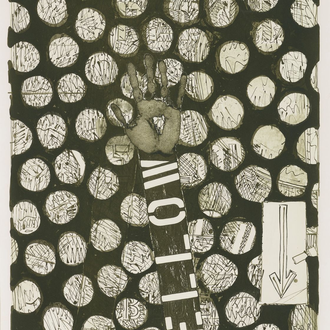 Jasper Johns — Без названия (красный), без названия (желтый) и без названия (синий), изображение 3