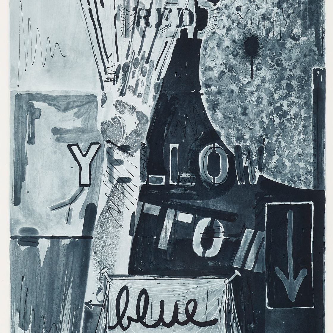 Jasper Johns — Без названия (красный), без названия (желтый) и без названия (синий), изображение 4