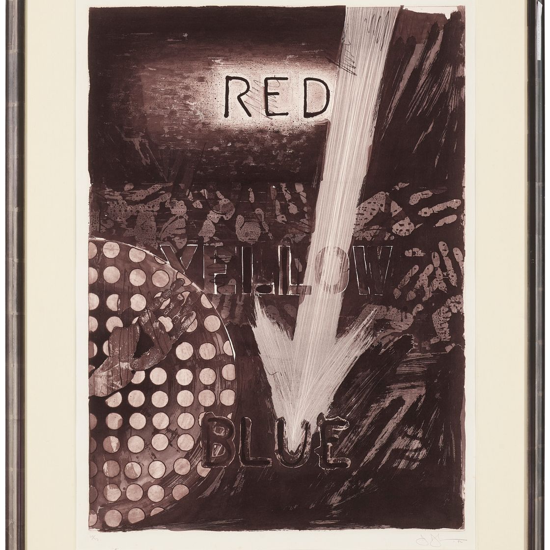 Jasper Johns — Без названия (красный), без названия (желтый) и без названия (синий), изображение 5