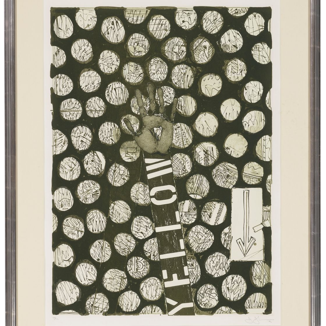 Jasper Johns — Без названия (красный), без названия (желтый) и без названия (синий), изображение 6