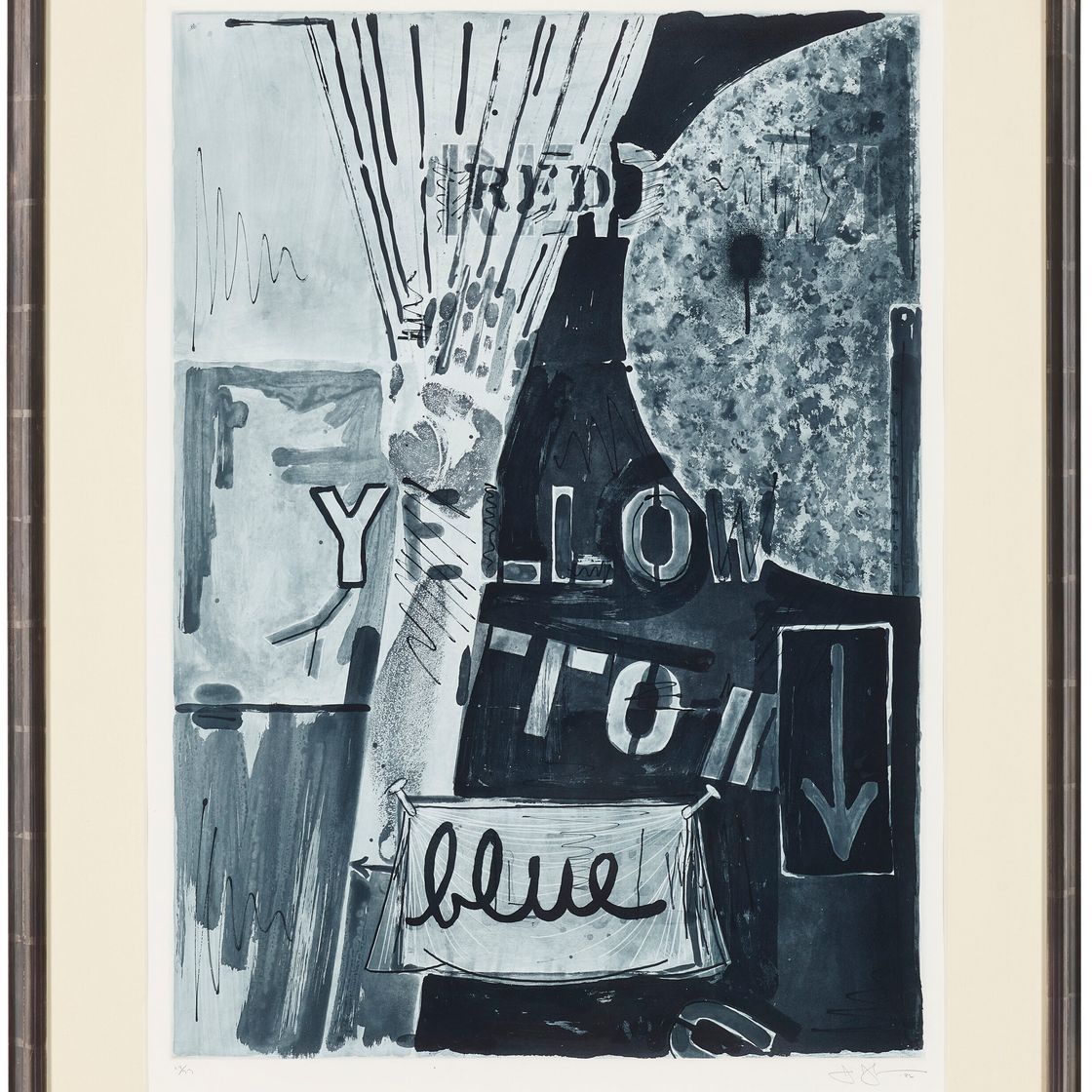 Jasper Johns — Без названия (красный), без названия (желтый) и без названия (синий), изображение 7