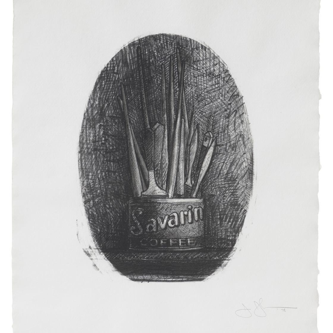Jasper Johns — Саварин 4 (овальный), изображение 1