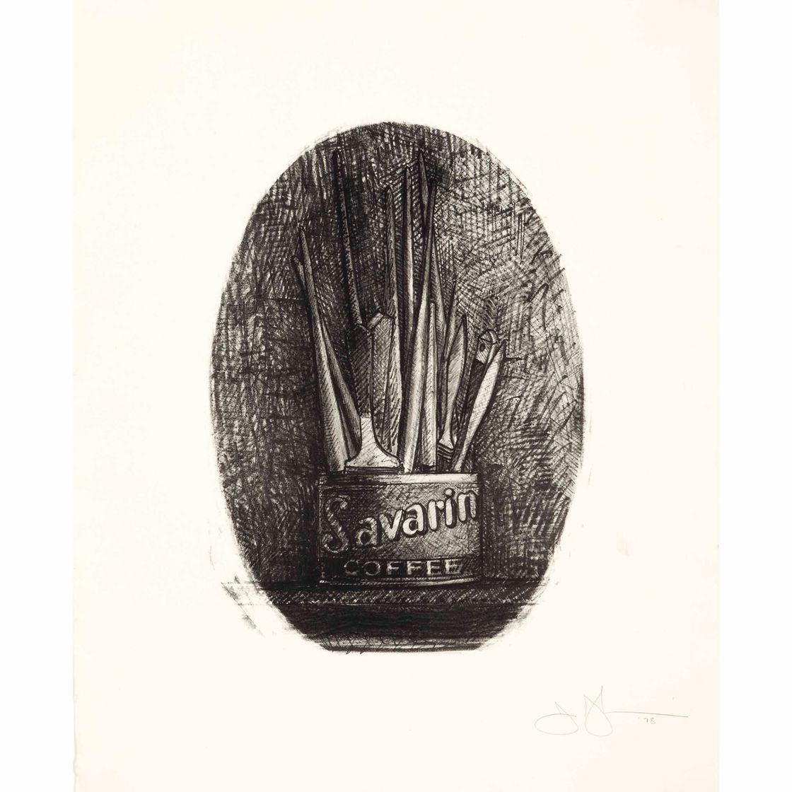 Jasper Johns — Саварин 4 (овальный)